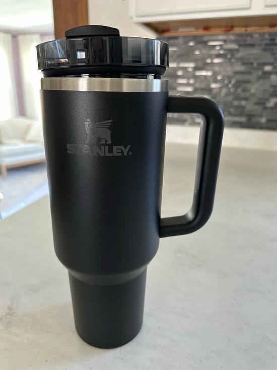 Stanley Other - Stanley 40oz Matte Black Insulated Mug with Handle and Stainless Rim